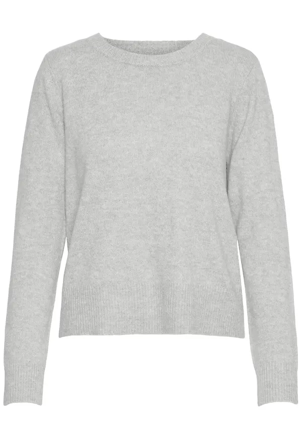 VERO MODA Tröja 'PLAZA' gråmelerad