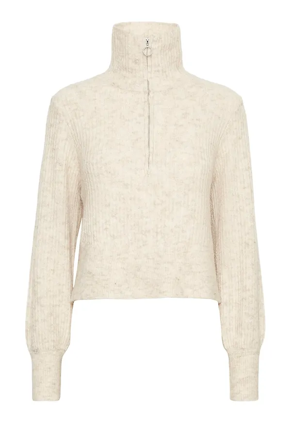 VERO MODA Tröja 'Poppy' beigemelerad