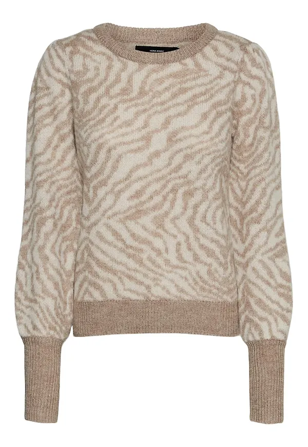 VERO MODA Tröja 'Tari' ljusbeige / ljusbrun
