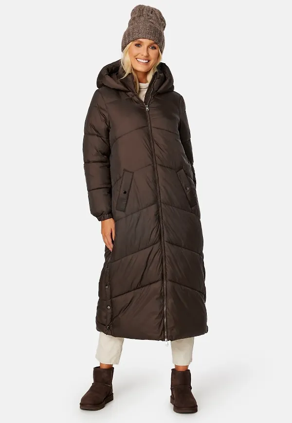 VERO MODA Uppsala Long Coat Coffee Bean L