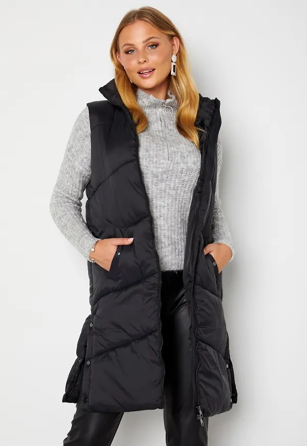 VERO MODA Uppsala waistcoat Black S