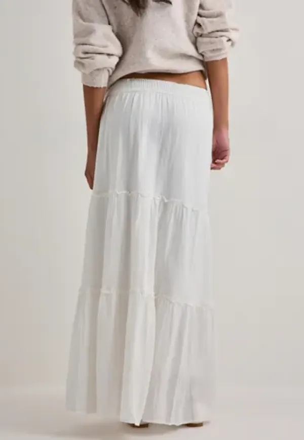 Vero Moda - Vit - Awkeeley Hw Long Skirt Noos