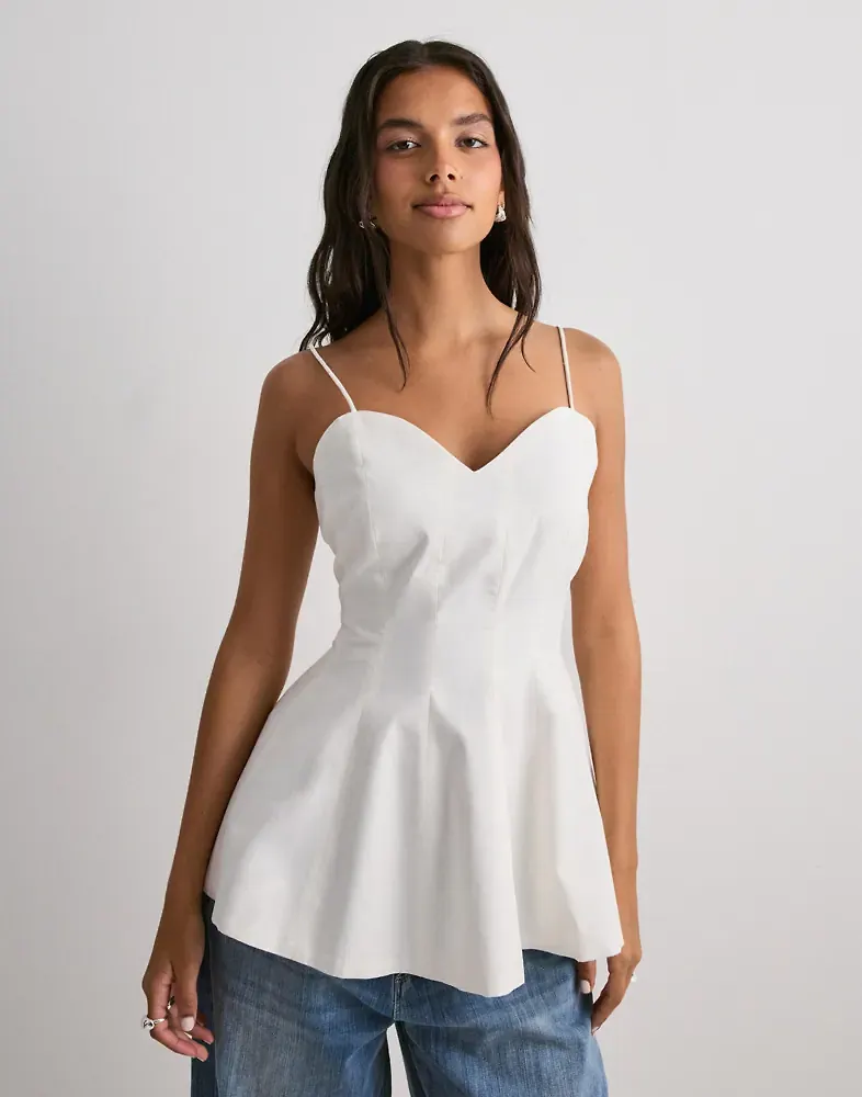 Vero Moda - Vit - Vmsine Sl Cotton Top