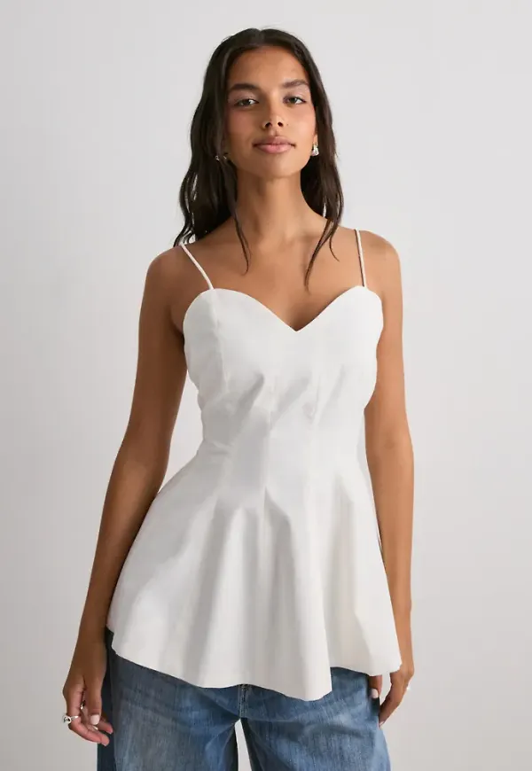 Vero Moda - Vit - Vmsine Sl Cotton Top