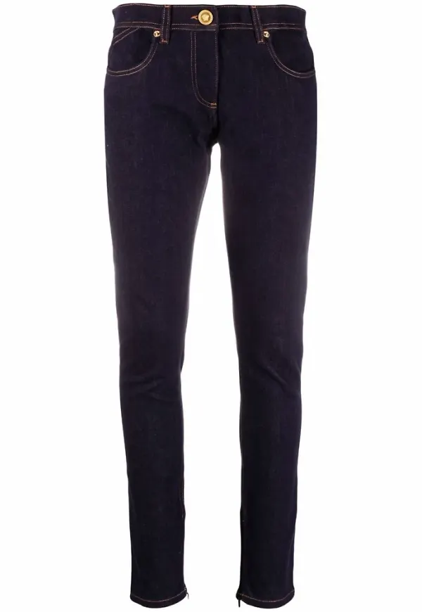 Versace - Skinny Jeans - Blå - Dam - Storlek: W26