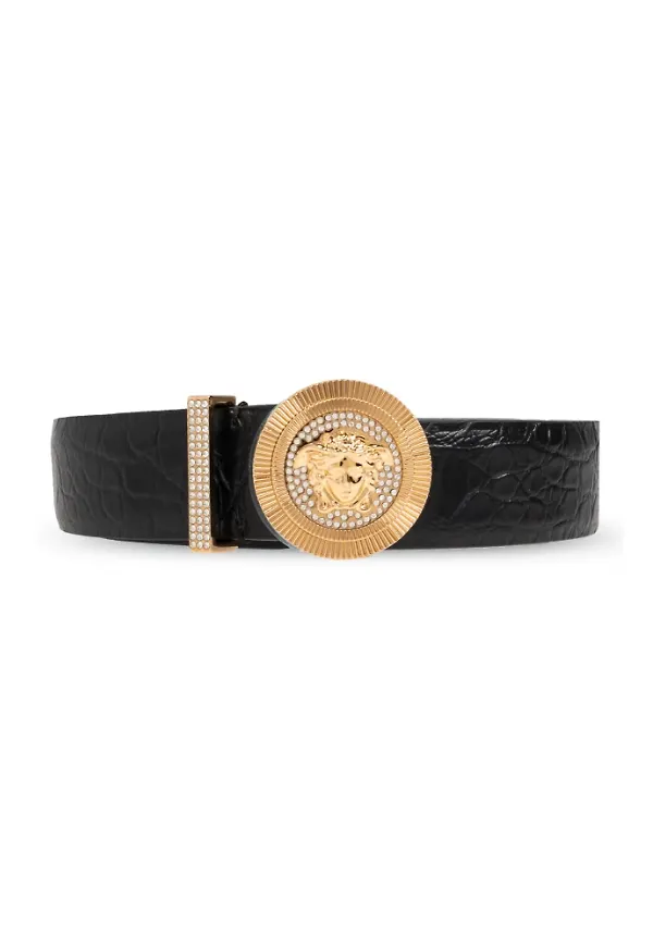 Versace, Accessoarer, Dam, 70 CM, Läder, Läderbälte