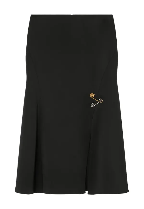Versace, Kjol, Dam, M, Svart Kjol Dammode