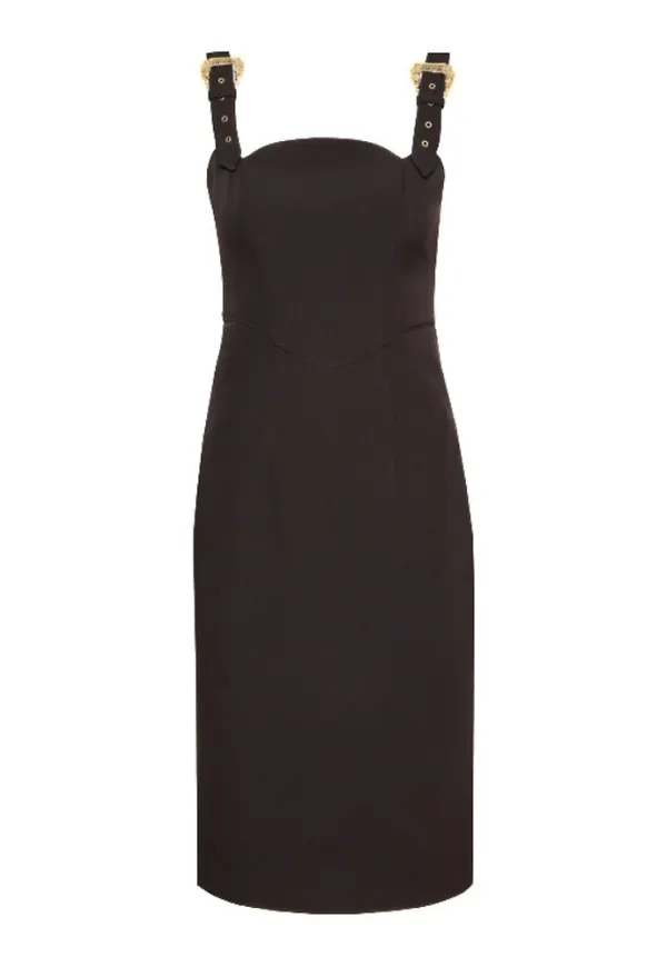Versace, Klänning, Dam, M, Svart Sheath Klänning