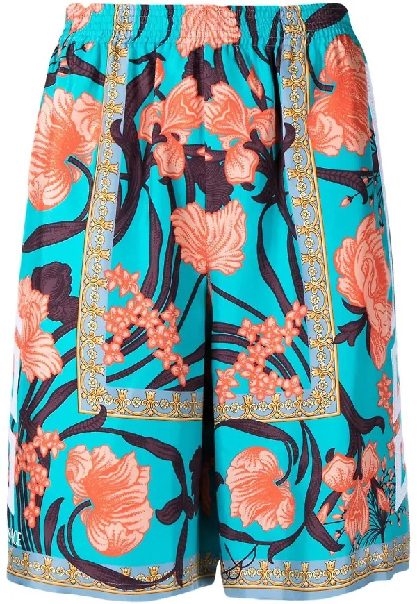 Versace Acid Bouquet träningsshorts - Flerfärgad