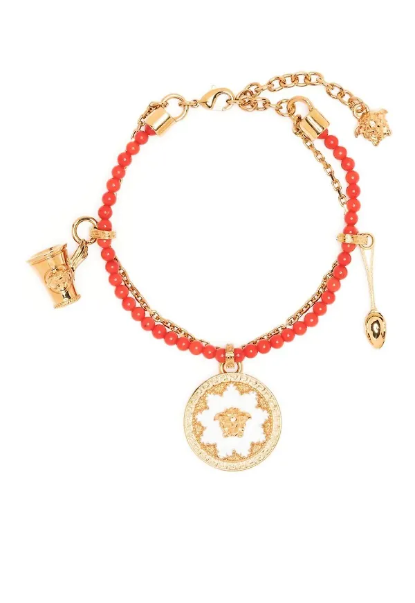 Versace armband med Medusa-hänge - Guldfärgad
