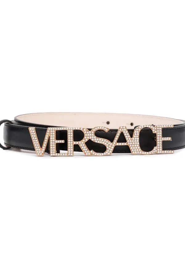 Versace armband med strass - Svart