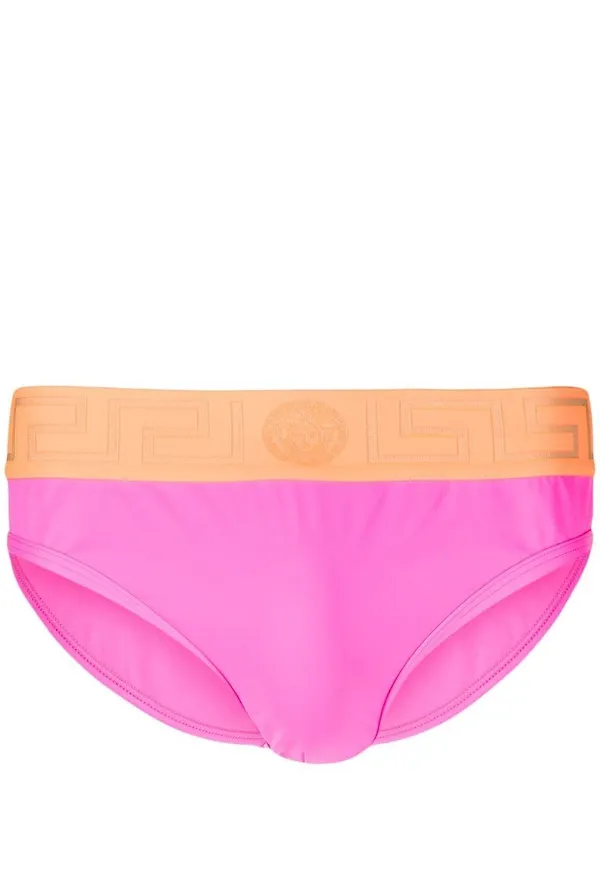 Versace badbyxor med logotyp - Rosa