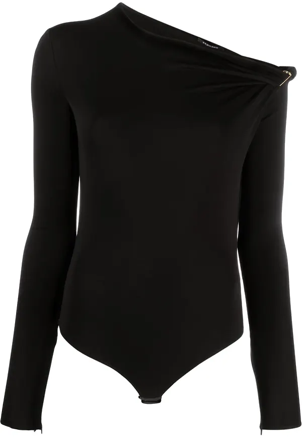 Versace baraxlad långärmad body - Svart