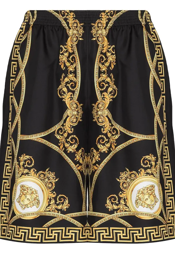 Versace Barocco bermudashorts - Svart
