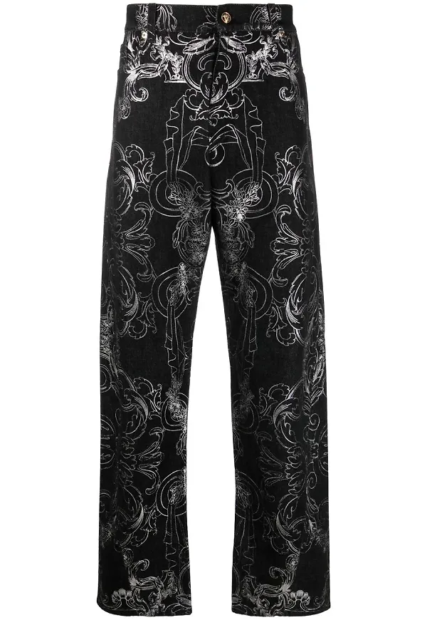 Versace Baroque jeans - Svart