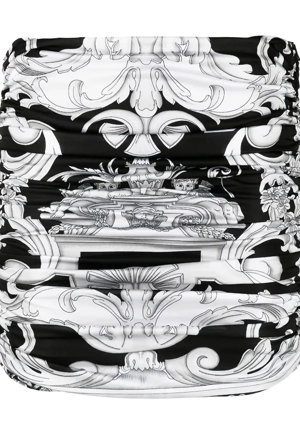 Versace Baroque minikjol - Svart