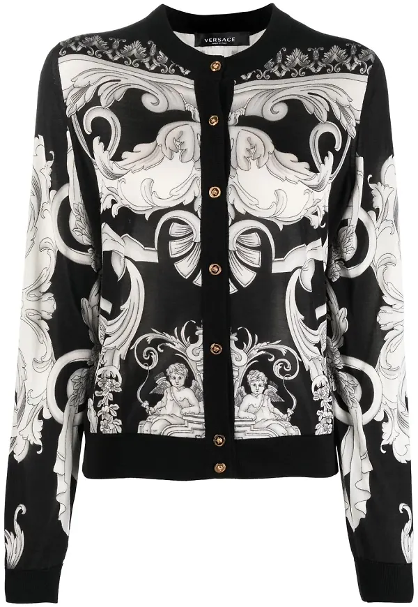 Versace Baroque sidenkofta - Svart
