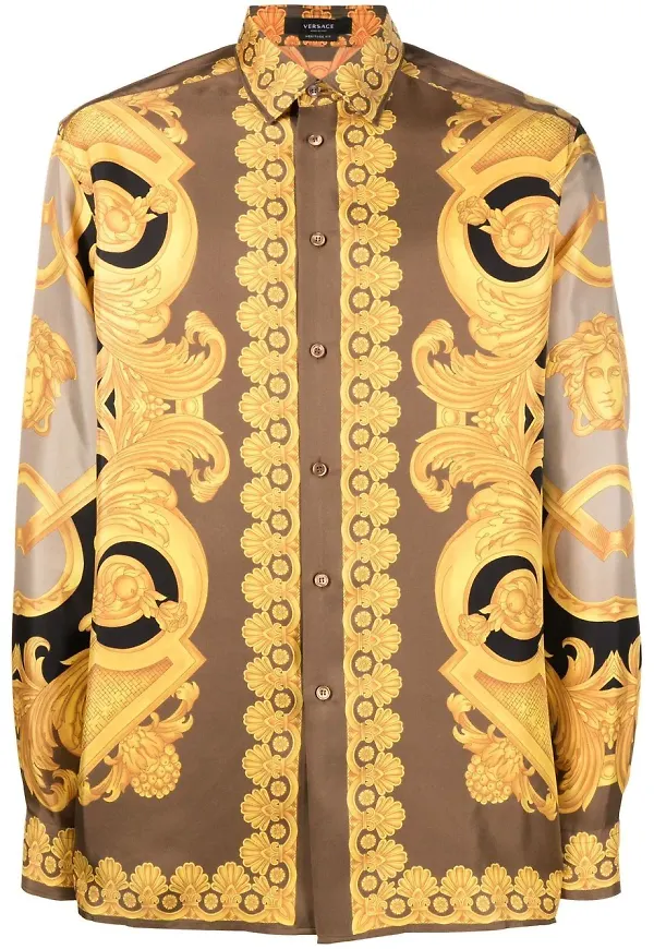 Versace Baroque skjorta - Brun