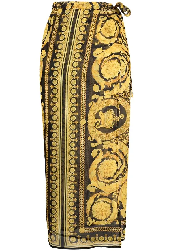 Versace Baroque strandklänning - Gul