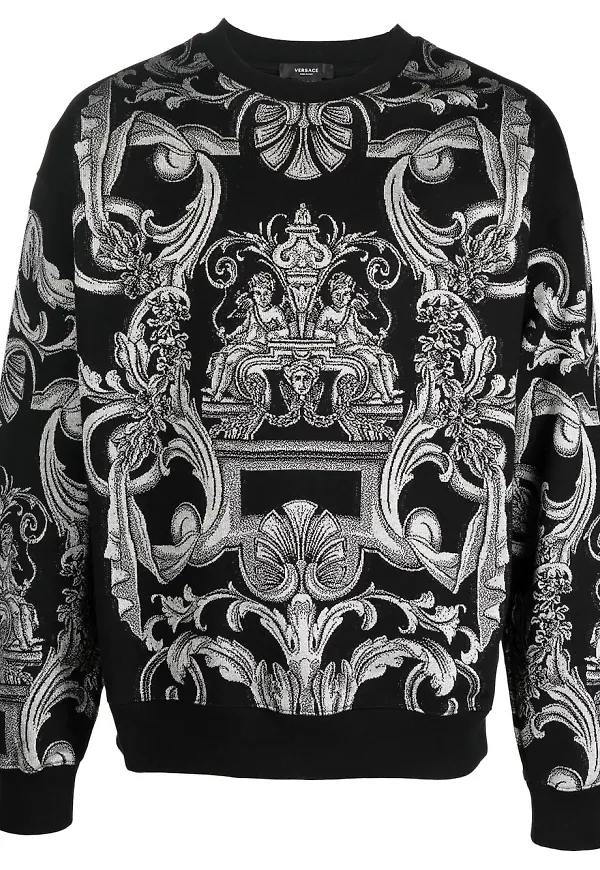 Versace Baroque tröja - Svart