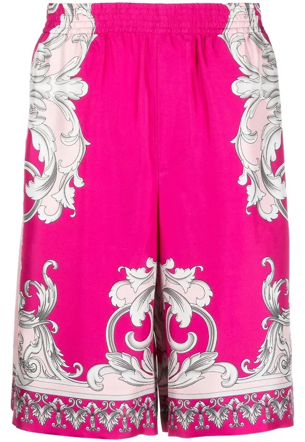 Versace Baroque vida shorts - Rosa