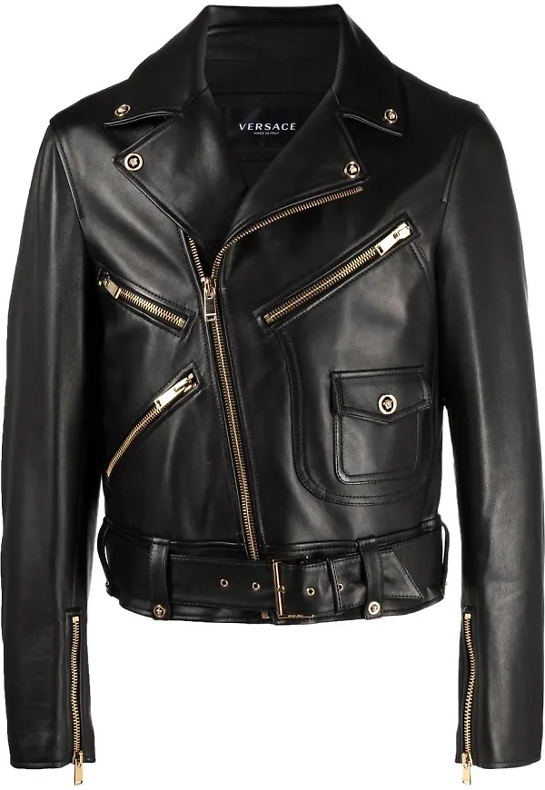 Versace bikerjacka - Svart