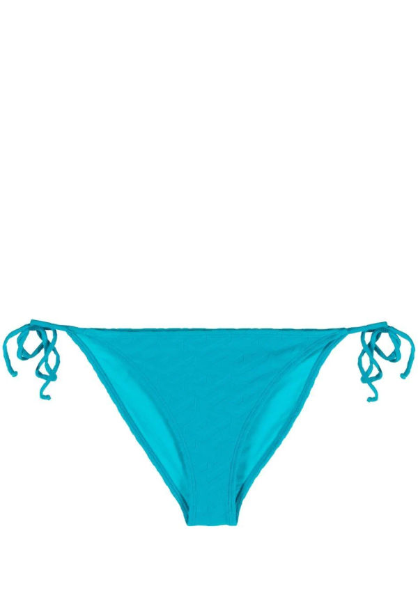 Versace bikinitrosor med sidoknytning - Blå