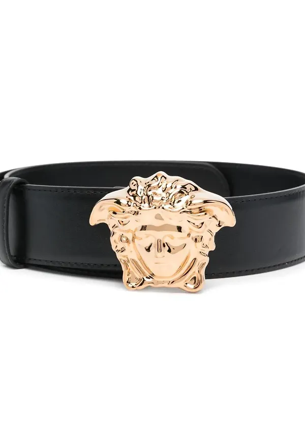 Versace bälte med Medusa-spänne - Svart