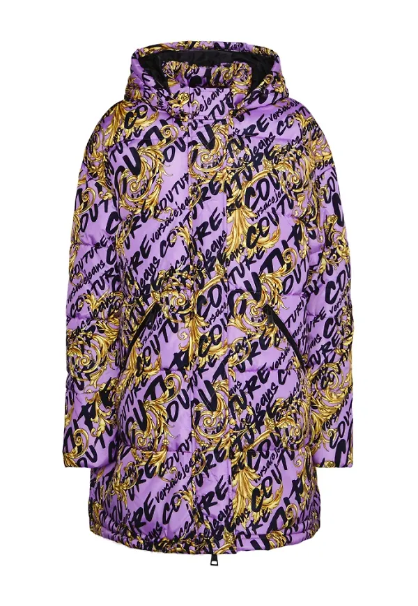Versace Coats Lila, Dam