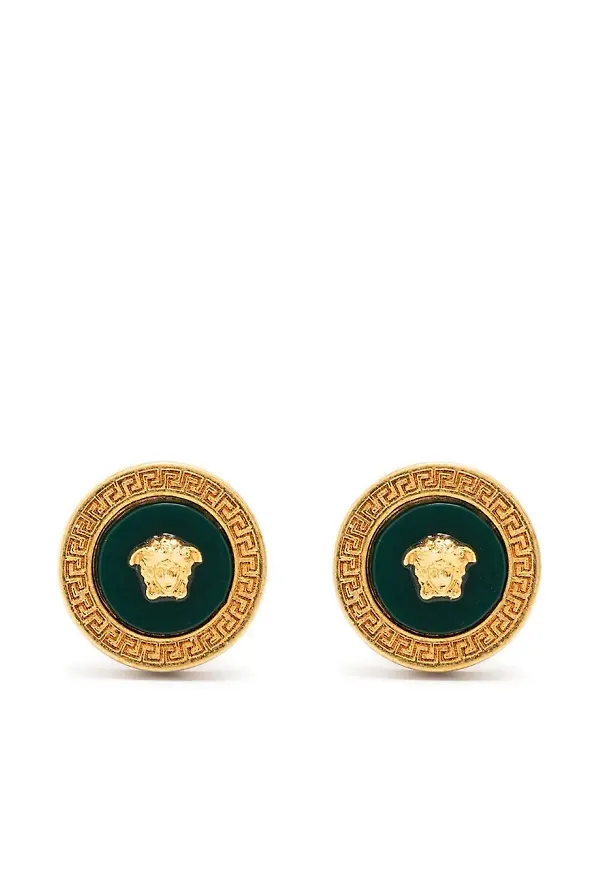 Versace Enamel Medusa stiftörhängen - Guldfärgad