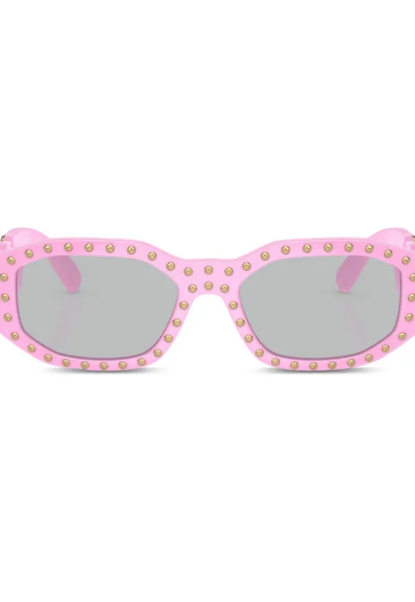 Versace Eyewear Biggie solglasögon med nitar - Rosa