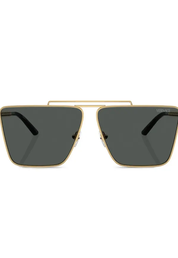 Versace Eyewear fyrkantiga solglasögon - Guldfärgad