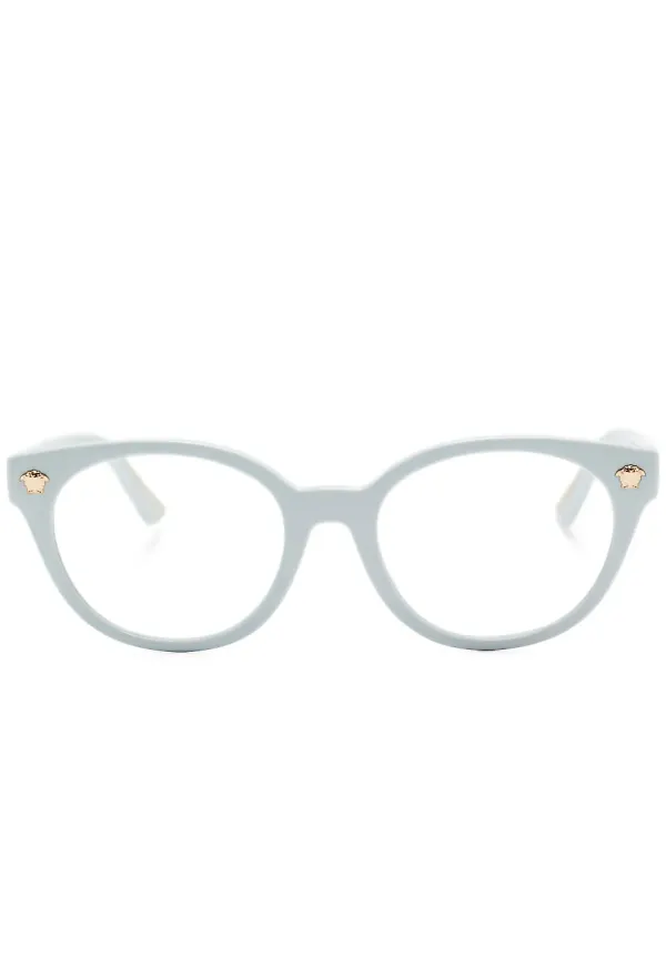 Versace Eyewear Medusa ovala glasögon - Blå