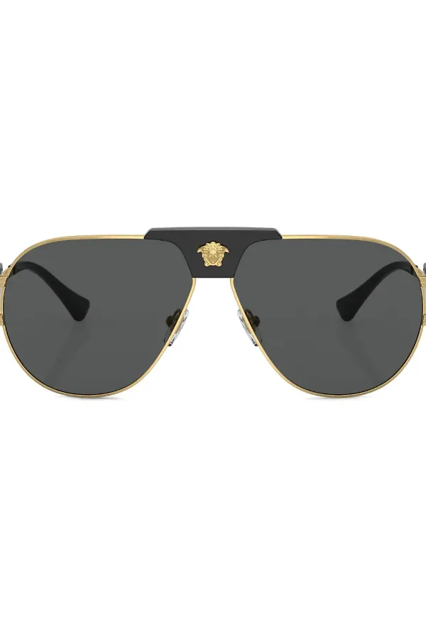 Versace Eyewear pilotsolglasögon - Guldfärgad