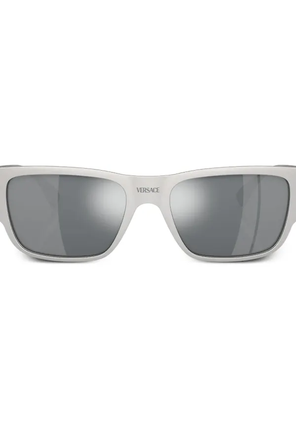 Versace Eyewear rektangulära solglasögon - Silverfärgad