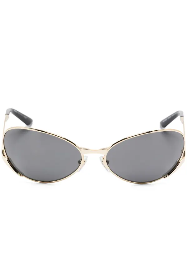 Versace Eyewear solglasögon med cat eye-bågar - Guldfärgad