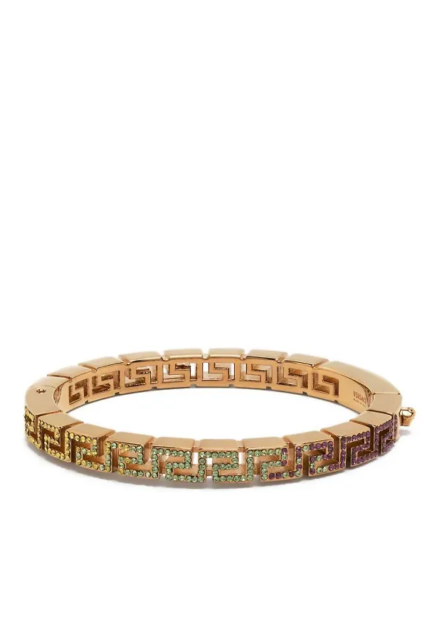 Versace Greca armband med nitar - Guldfärgad