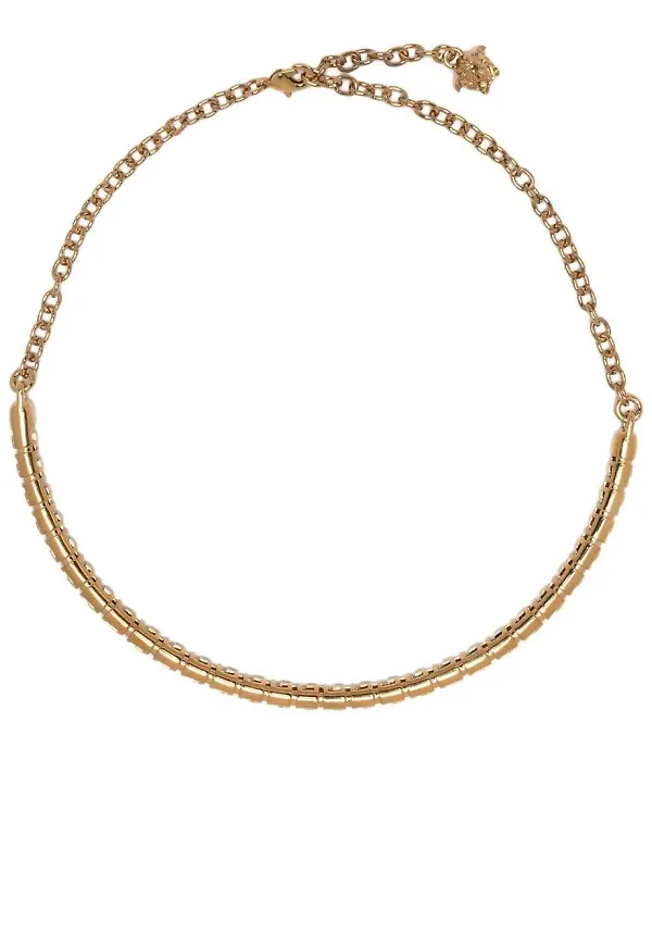 Versace Greca halsband med Medusa - Guldfärgad