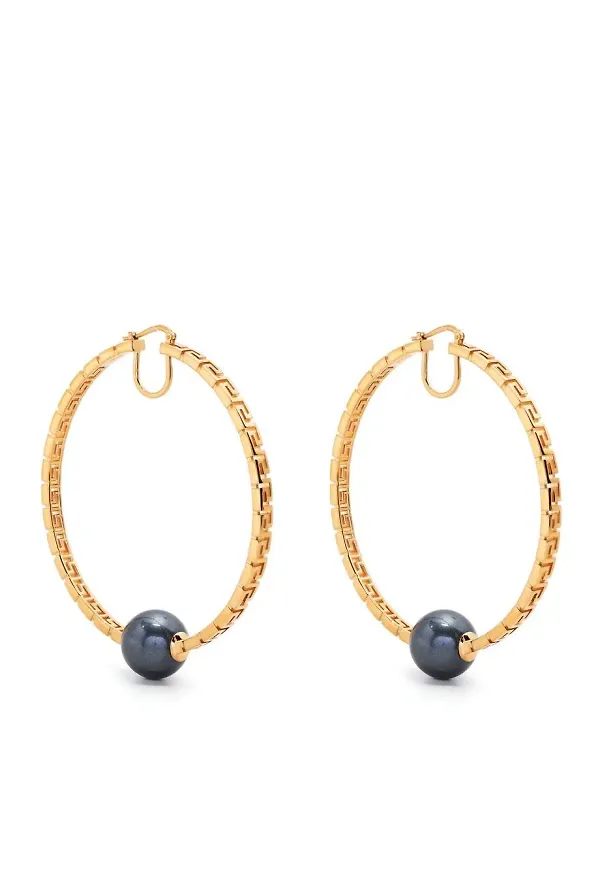 Versace Greca hoops - Guldfärgad