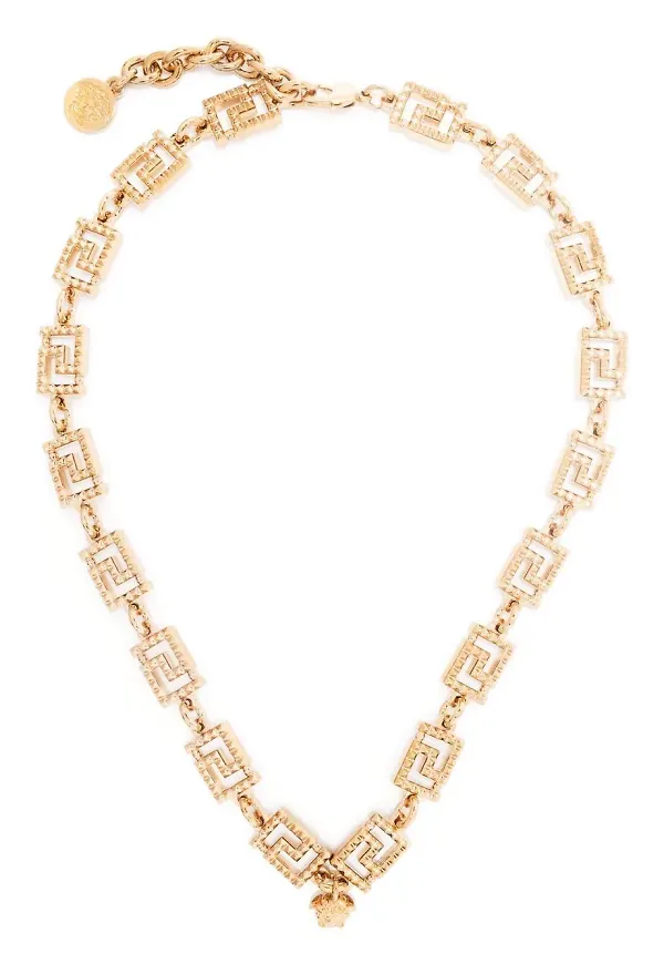 Versace Greca kedjehalsband - Guldfärgad