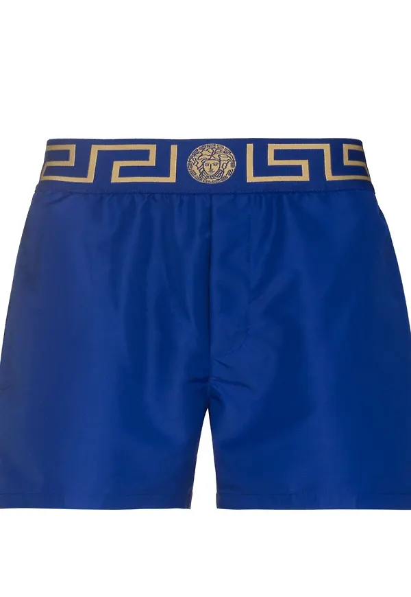 Versace Greca Key badbyxor - Blå