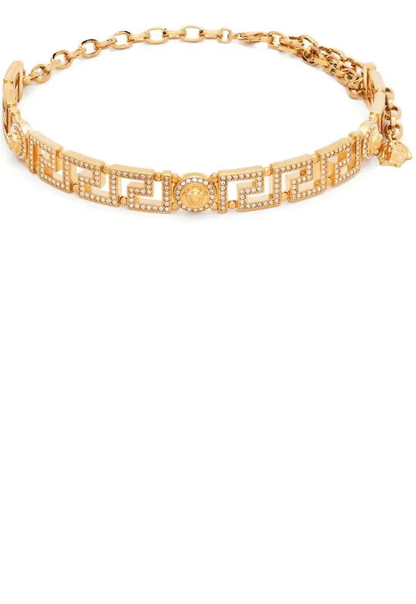 Versace Greca Medusa chokerhalsband - Guldfärgad