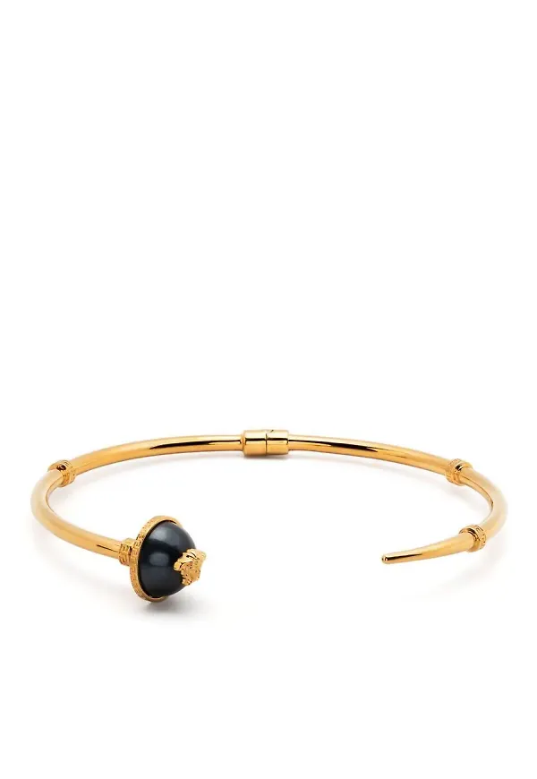 Versace halsband med klotdetalj - Guldfärgad