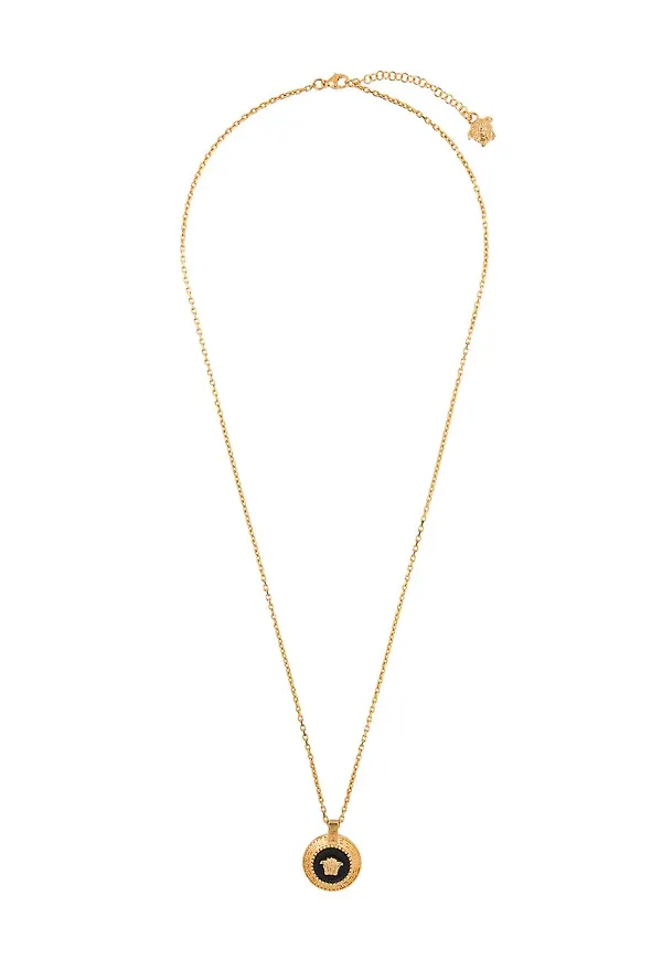 Versace halsband med medaljong - Guldfärgad