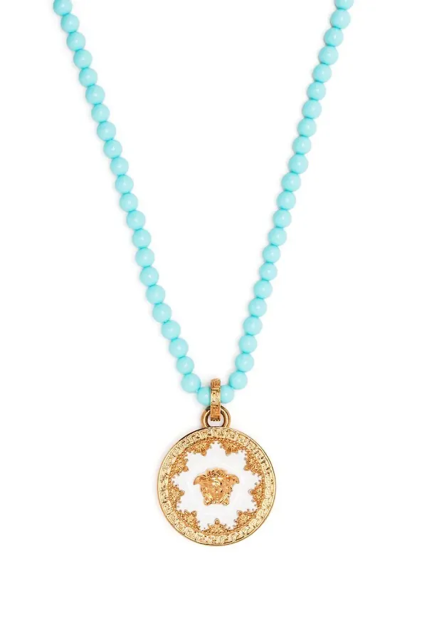 Versace halsband med Medusa-hänge - Blå