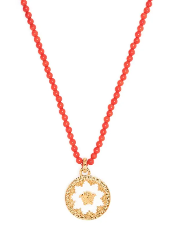 Versace halsband med Medusa-hänge - Guldfärgad