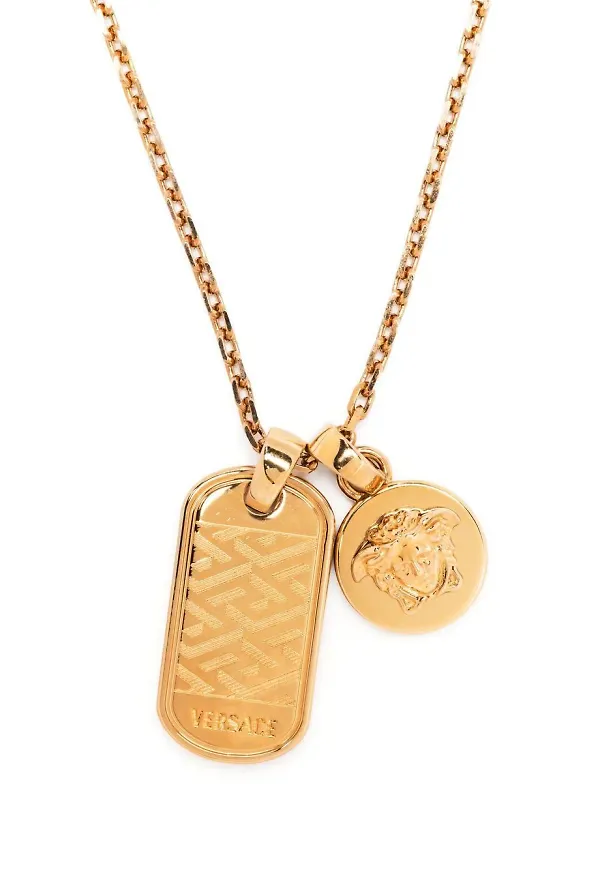 Versace halsband med Medusa-hänge - Guldfärgad