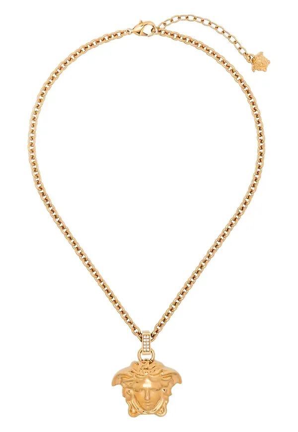 Versace halsband med Medusa-hänge - Guldfärgad