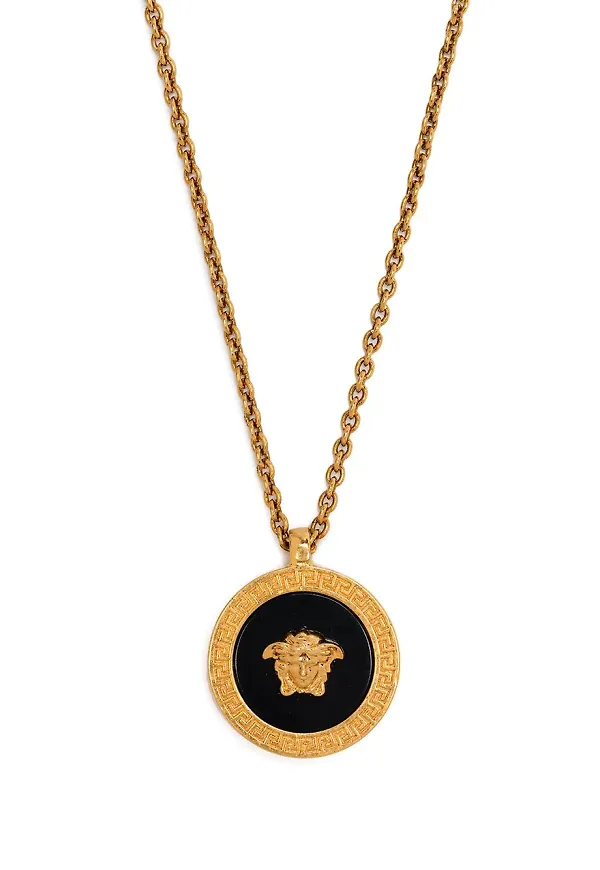 Versace halsband med Medusa-hänge - Guldfärgad