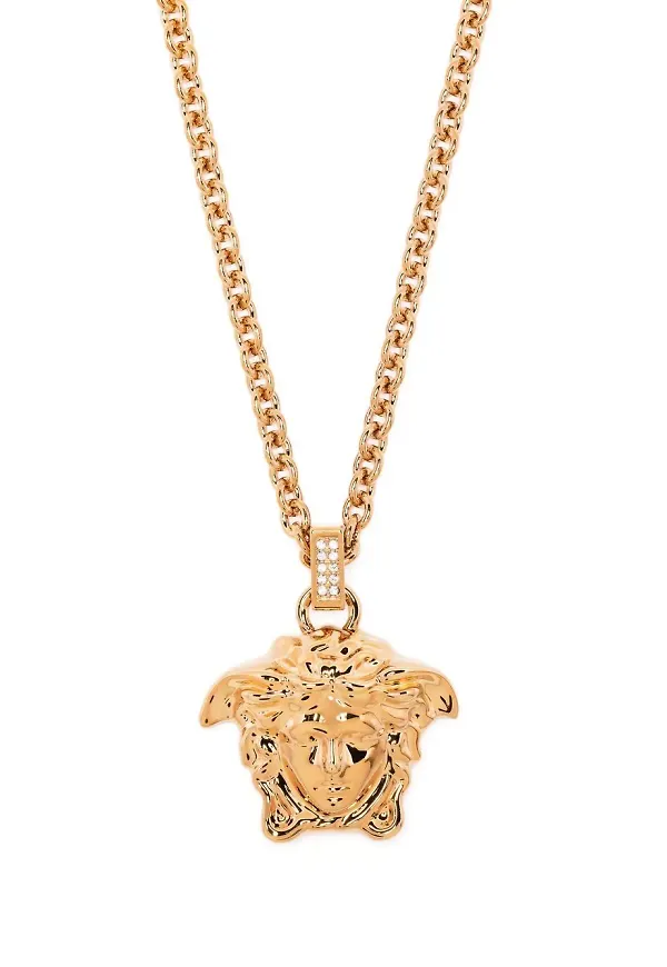 Versace halsband med Medusa-hänge - Guldfärgad